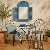 Hectarul - Oglinda de perete albastra 39x75 cm Louvre Esschert